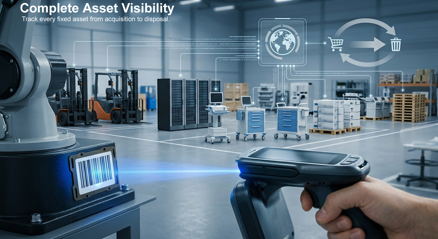 Complete asset visibility — track every fixed asset